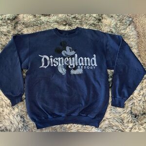 Disneyland Resort Mickey Mouse Blue Sweatshirt Size Medium